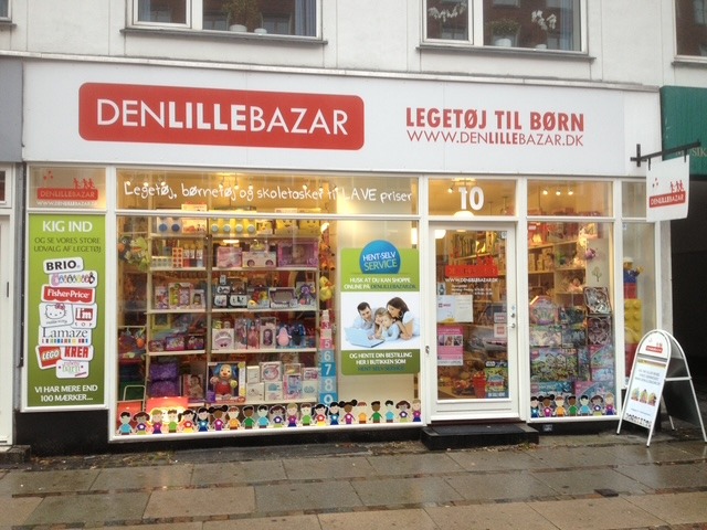 DEN LILLE BAZARs facade på Smallegade 10, Frederiksberg